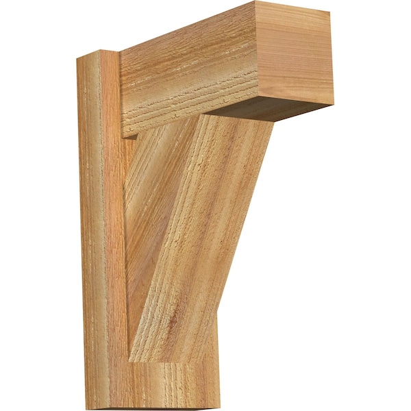 Ekena Millwork Traditional Block Rough Sawn Outlooker, Western Red Cedar, 6"W x 12"D x 16"H OUT06X12X16TRA05RWR - main